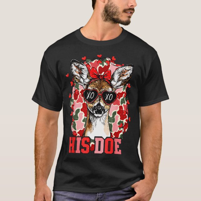 Nk His Doe Camo Deer Hunting Camouflage Matching C T-Shirt (Front)