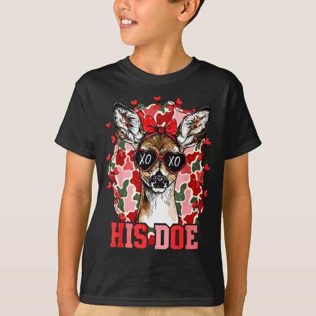 Nk His Doe Camo Deer Hunting Camouflage Matching C T-Shirt (Front)