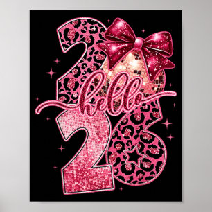 Nk Leopard Hello 2026 Happy New Year Party Nye  Poster