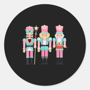 Nk Nutcracker Squad Xmas Nk Christmas Pajamas Wome Classic Round Sticker