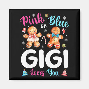 Nk Or Blue Gigi Loves You Gender Reveal Christmas  Magnet