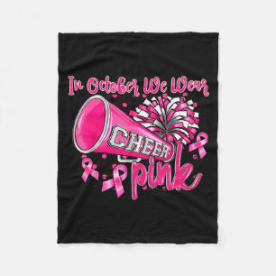 Nk Out Football Cheer For The Breast Cancer Awaren Fleece Blanket