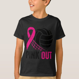 Nk Out Volleyball Breast Cancer Awareness Nk Ribbo T-Shirt