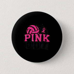 Nk Out Volleyball Breast Cancer Awareness Suprt Ri Button