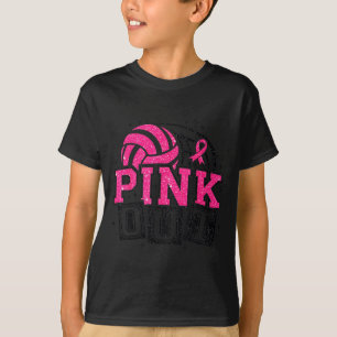 Nk Out Volleyball Breast Cancer Awareness Suprt Ri T-Shirt