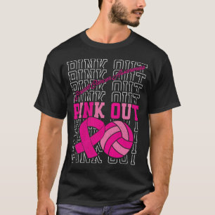 nk Out Volleyball Ribbon Breast Cancer Awareness T-Shirt