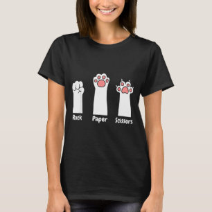 Nk Paw Prints Pet Lover Rock Paper Scissors Hand G T-Shirt
