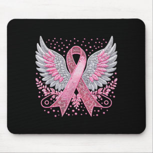 Nk Ribbon Angel Wings Breast Cancer Awareness Wome Mouse Pad