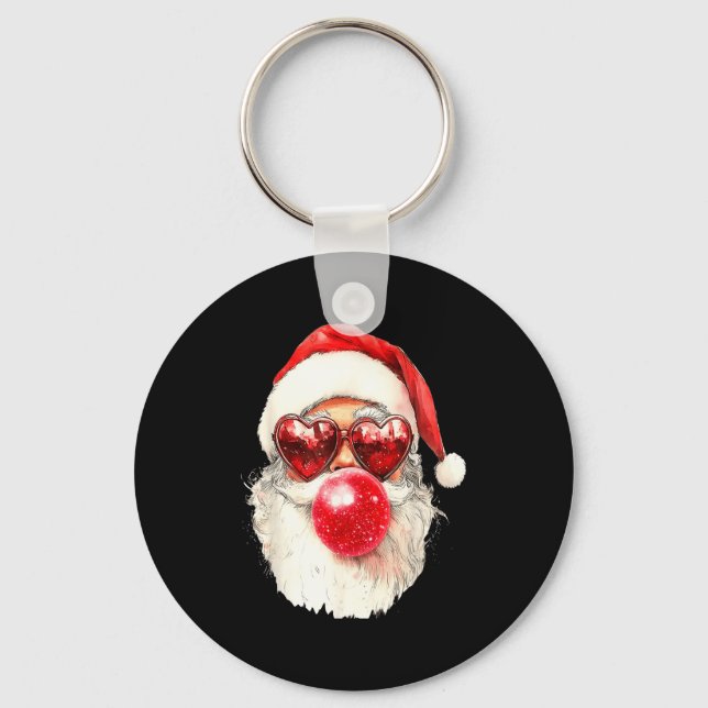 Nk Santa Christmas Bubble Gum Nk Sungles  Keychain (Front)
