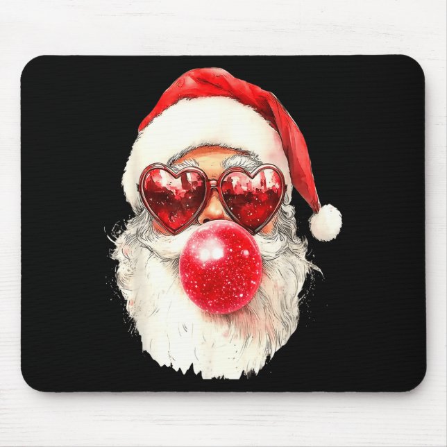 Nk Santa Christmas Bubble Gum Nk Sungles  Mouse Pad (Front)
