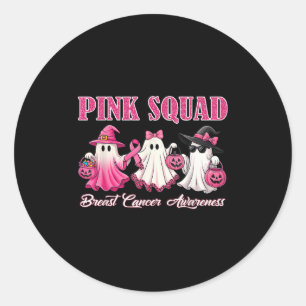 Nk Squad Breast Cancer Awareness Boo For Kids Todd Classic Round Sticker