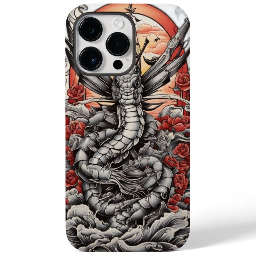 nkMaster's Delight: Shrimp Flash Tattoo iPhone Cas Case-Mate iPhone 14 Pro Max Case