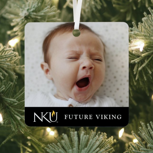 NKU | Add Your Photo Metal Ornament (Insitu)