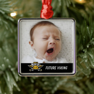 NKU Norse Add Your Photo Metal Ornament