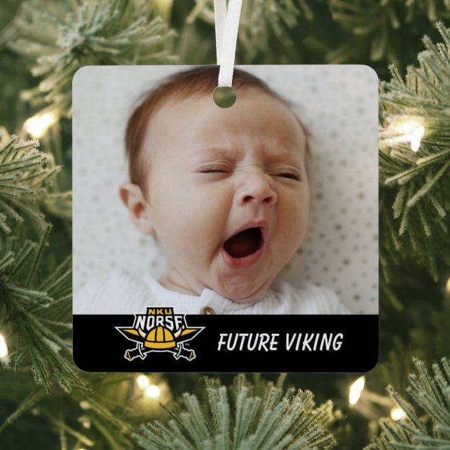 NKU Norse | Add Your Photo Metal Ornament (Insitu)