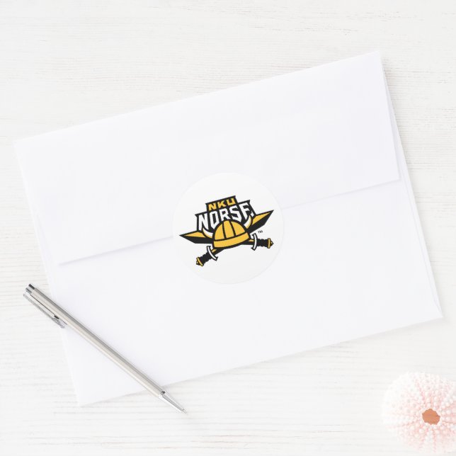 NKU Norse Classic Round Sticker (Envelope)