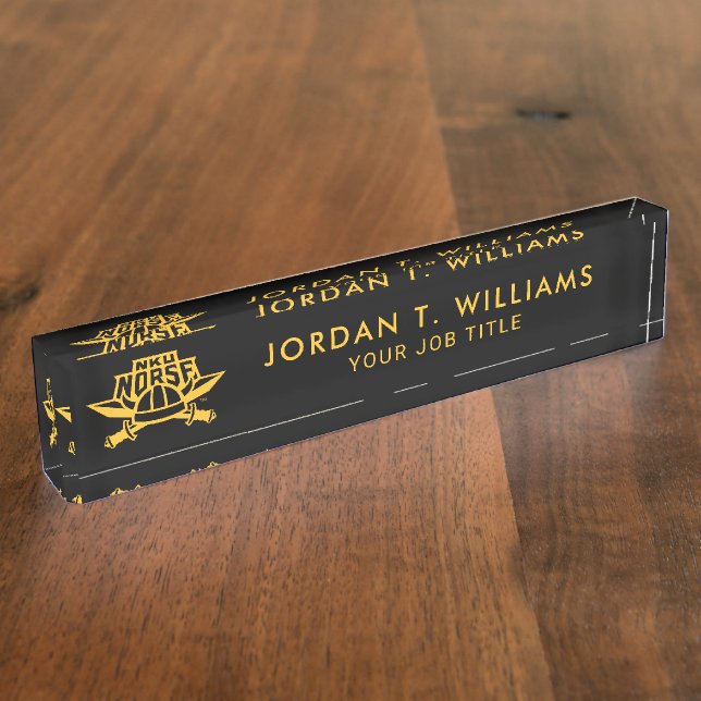 NKU Norse Desk Name Plate (Side)