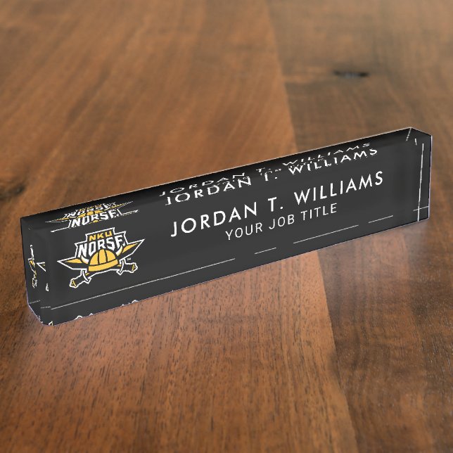 NKU Norse Desk Name Plate (Side)