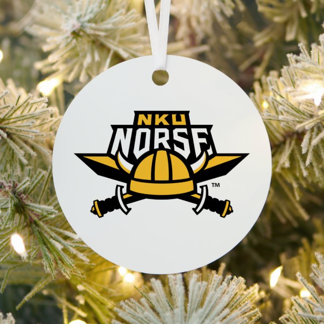 NKU Norse Metal Ornament (Insitu)