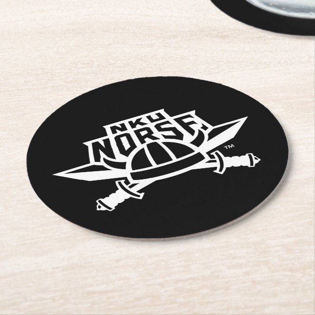 NKU Norse Round Paper Coaster (Angled)