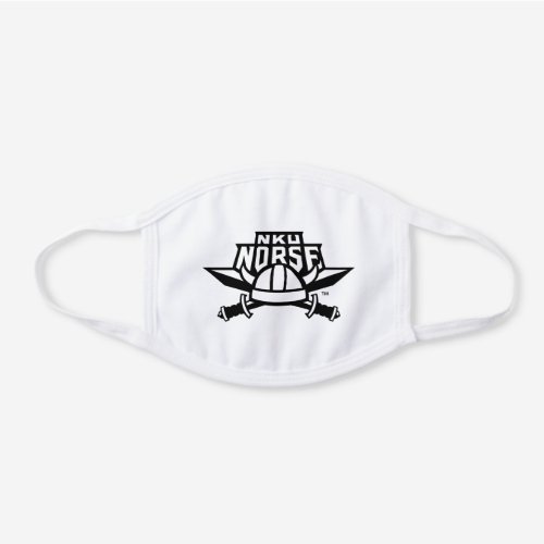 NKU Norse White Cotton Face Mask