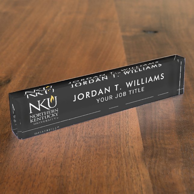 NKU Northern Kentucky University Desk Name Plate (Side)