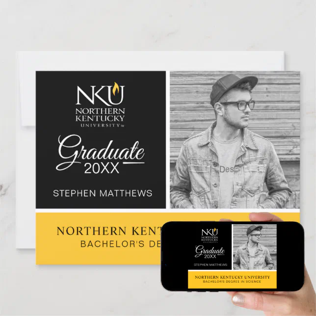 NKU Northern Kentucky University Graduation Invitation Zazzle