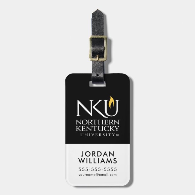 NKU Northern Kentucky University Luggage Tag (Front Vertical)