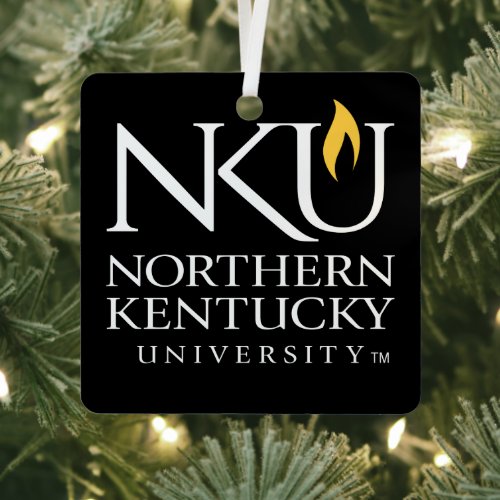 NKU Northern Kentucky University Metal Ornament