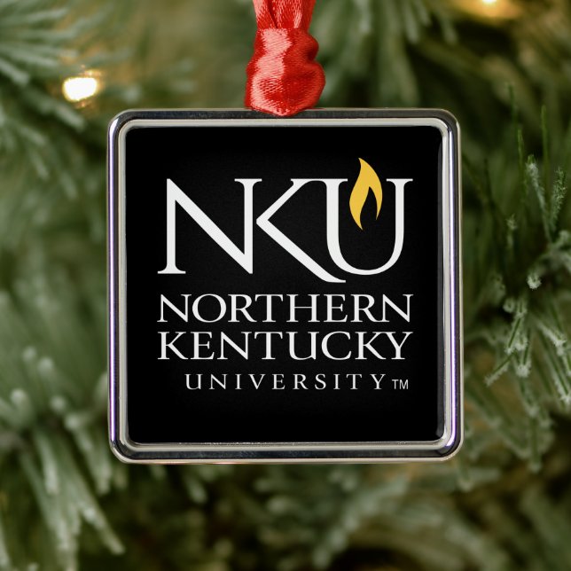 NKU Northern Kentucky University Metal Ornament (Tree)