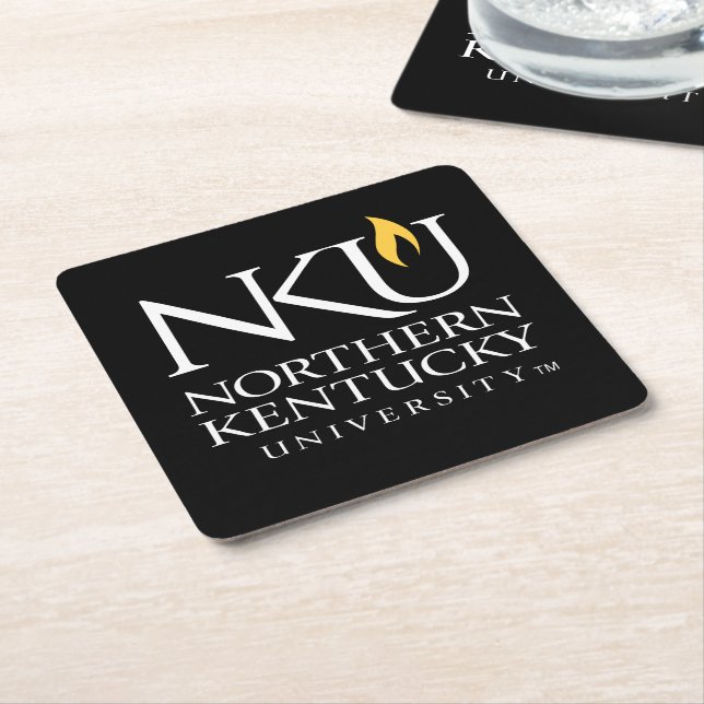 NKU Northern Kentucky University Square Paper Coaster (Angled)