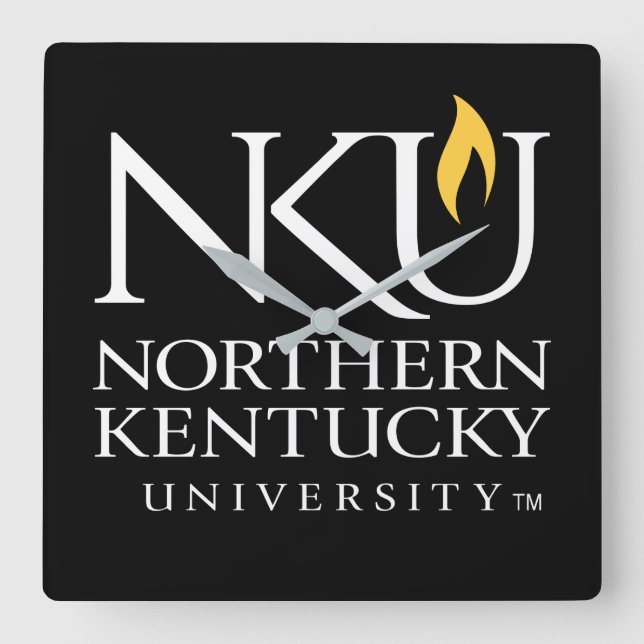 NKU Northern Kentucky University Square Wall Clock (Front)