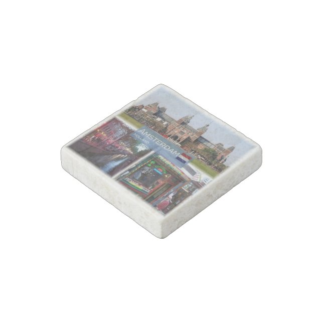 NL Holland - Amsterdam - Rijksmuseum - Stone Magnet (Angled)