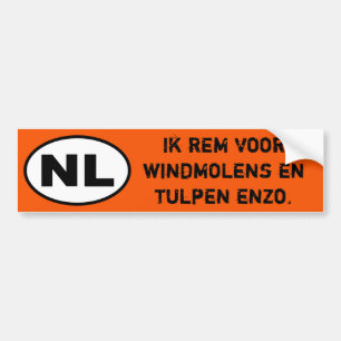 NL Sticker - I Break for windmills (Dutch Version)
