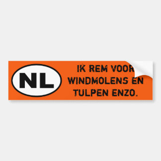 NL Sticker - I Break for windmills (Dutch Version)