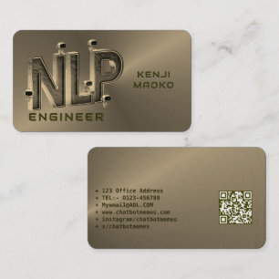 🤖NLP Engineer Chatbot Developer Conversational AI Business Card