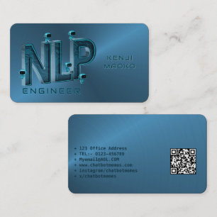 🤖NLP Engineer Chatbot Developer Conversational AI Business Card