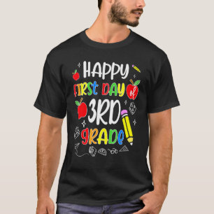 NLxV Happy First Day Of 3rd Grade Student Back To T-Shirt