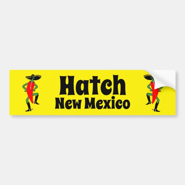 NM Chili Peppers Hatch New Mexico chili festival! Bumper Sticker (Front)