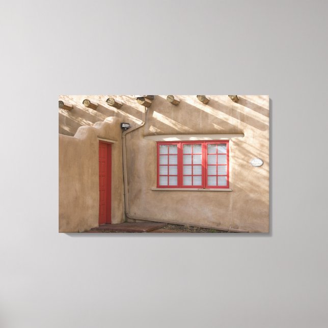 NM, New Mexico, Santa Fe, Canyon Road, legendary Canvas Print (Front)