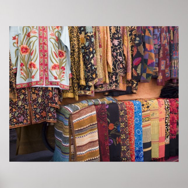 NM, New Mexico, Santa Fe, Navajo clothing, Poster (Front)