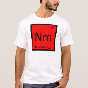 Nm - New Mexico State Chemistry Periodic Table T-Shirt