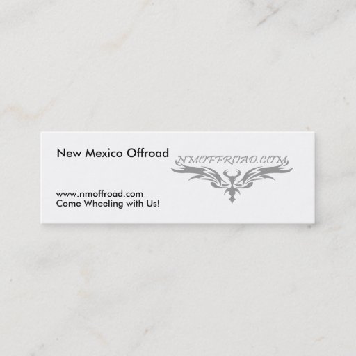 Customizable NM Offroad handout cards Business Card Template