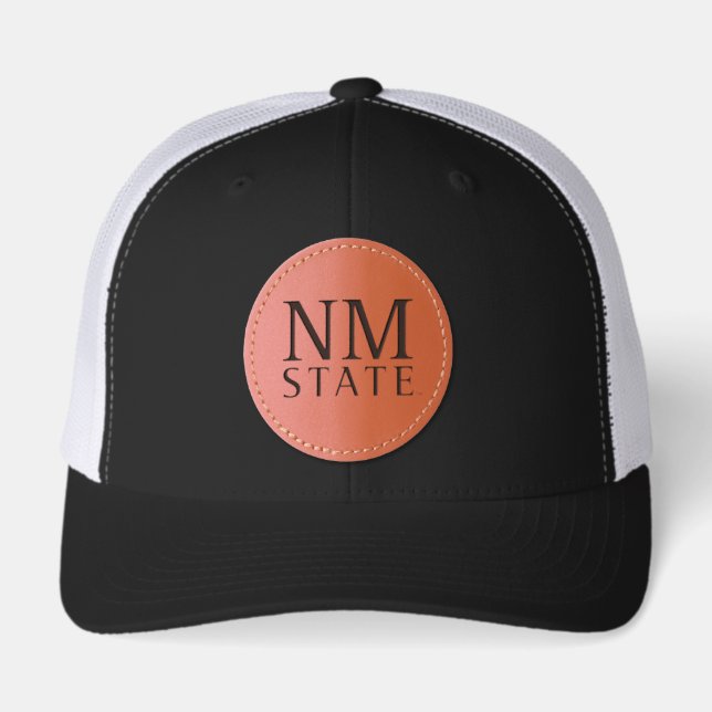 NM State Leather Patch Hat (Front)