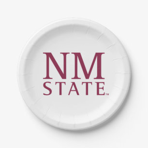 NM State Paper Plates