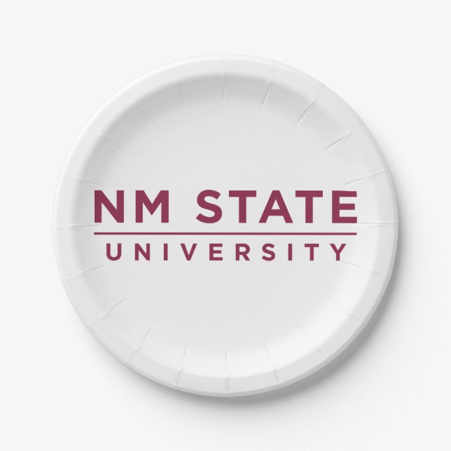 NM State University Paper Plates (Front)