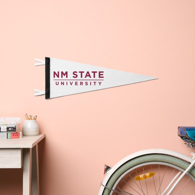 NM State University Pennant Flag (Front)