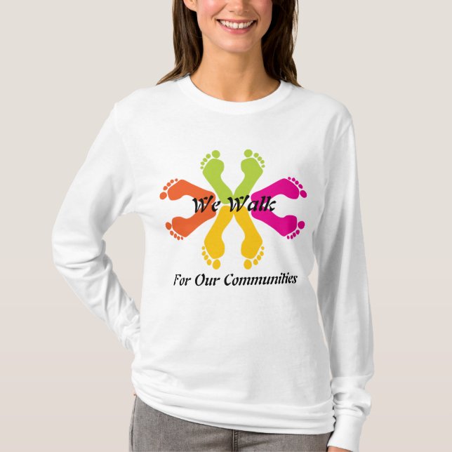 NM Walkers : We Walk for our Communities T-Shirt (Front)