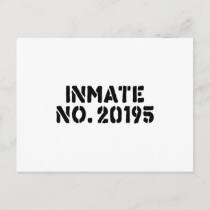 nmate No. 20195 Postcard