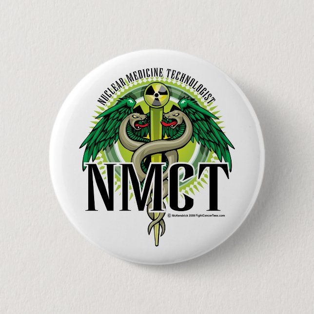 NMCT Caduceus Pinback Button (Front)